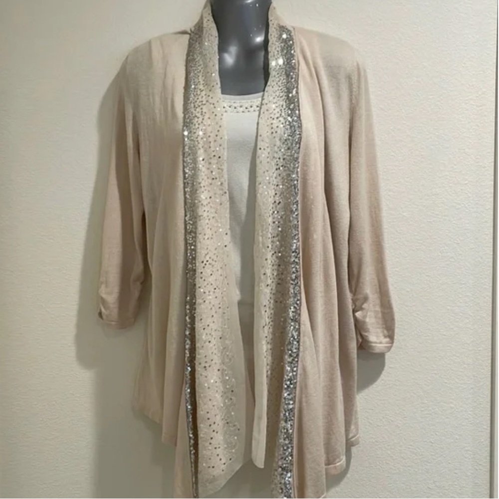 WHBM light weight wrap sweater. Size M